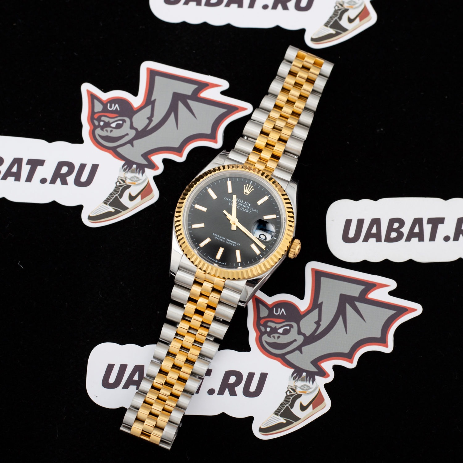 R*l*x - datejust 126233 36mm jub 904l black/stk yg/ss wrapped gmf a2836