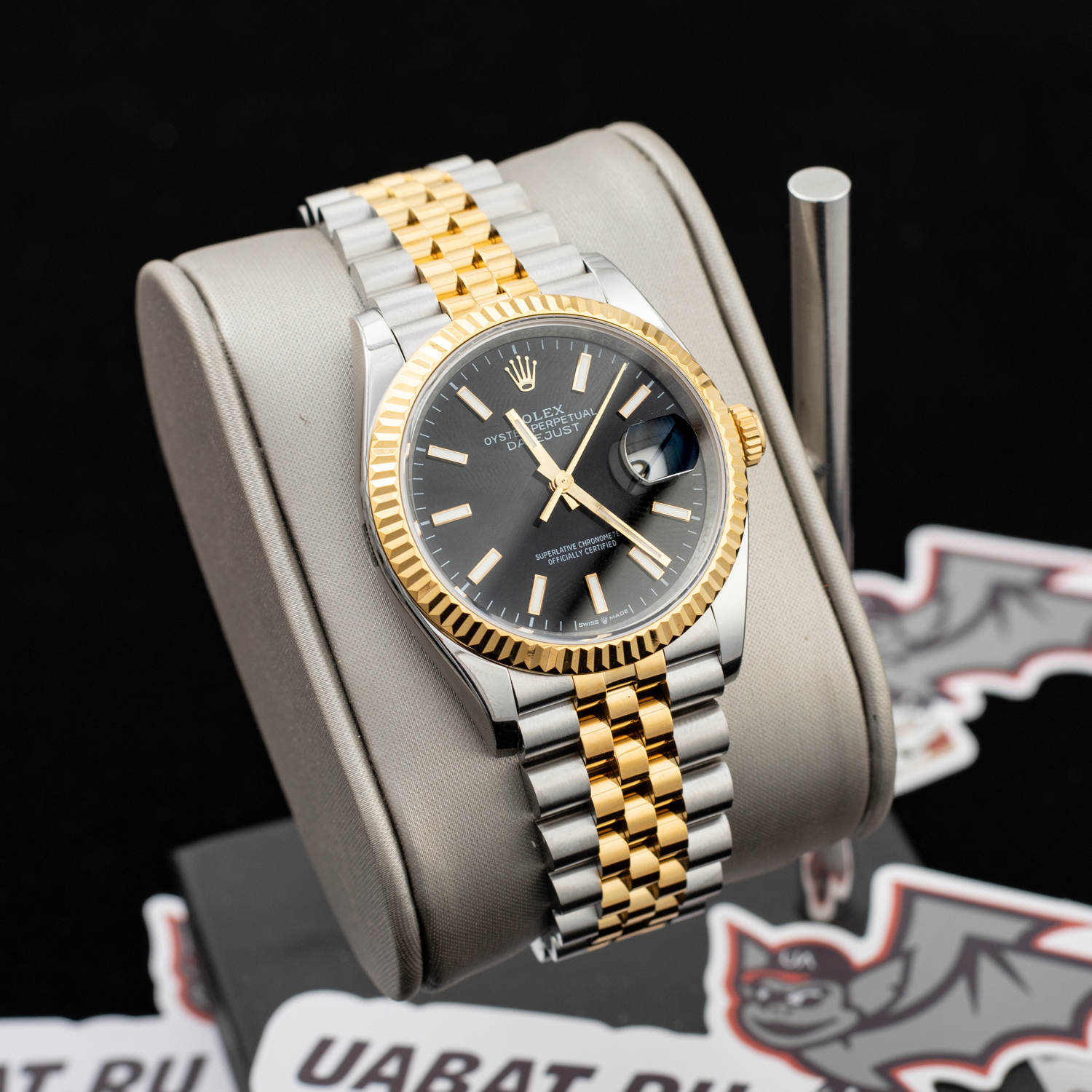 R*l*x - datejust 126233 36mm jub 904l black/stk yg/ss wrapped gmf a2836