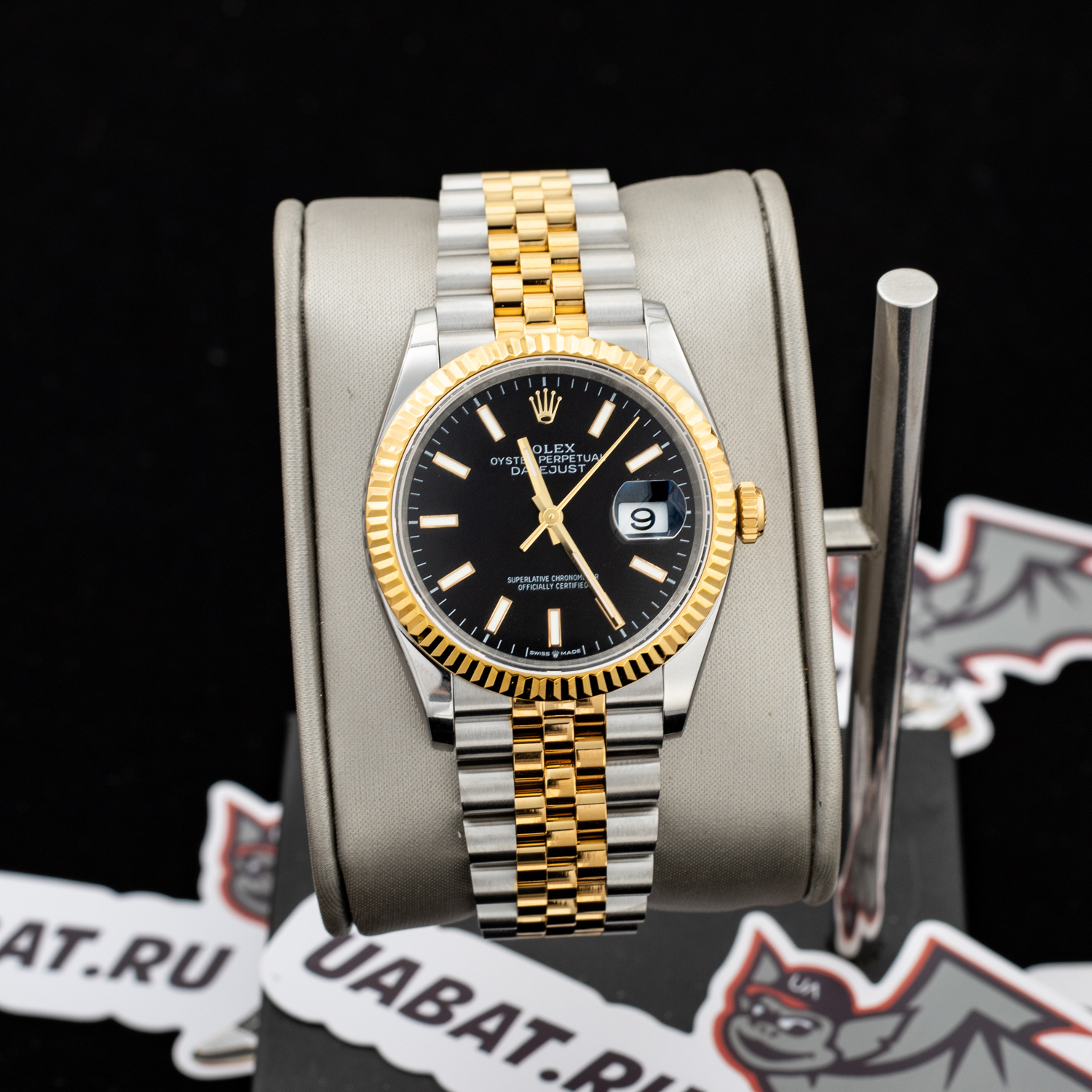 R*l*x - datejust 126233 36mm jub 904l black/stk yg/ss wrapped gmf a2836