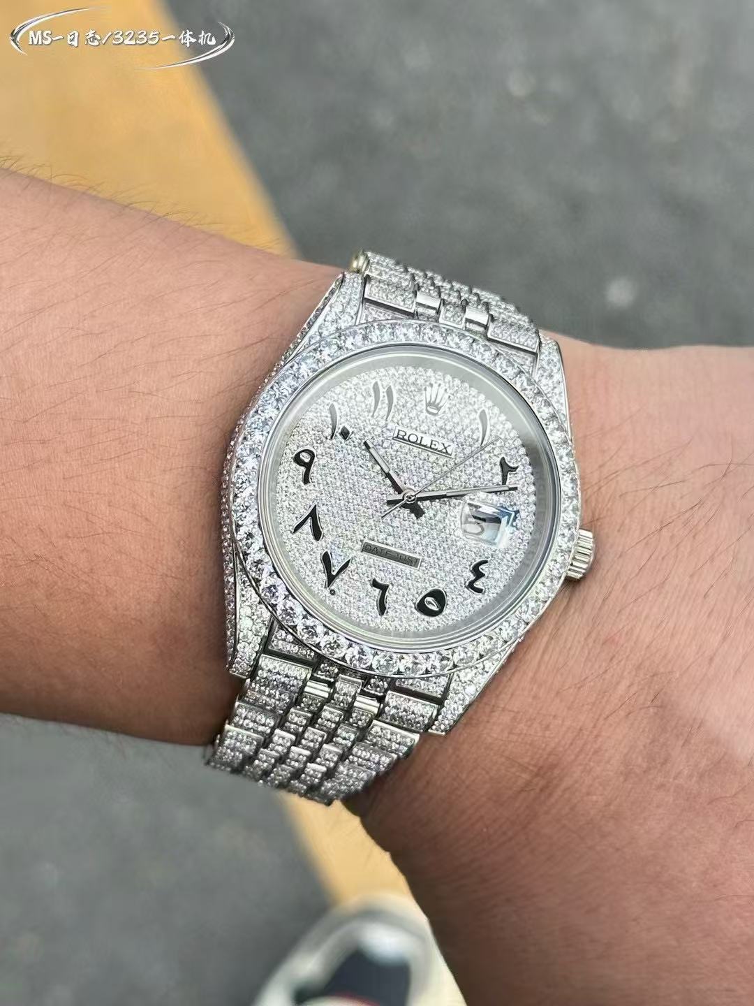 R*l*x - datejust 41mm oys flt 904l diams ss/ss diam/markers v3 a2824