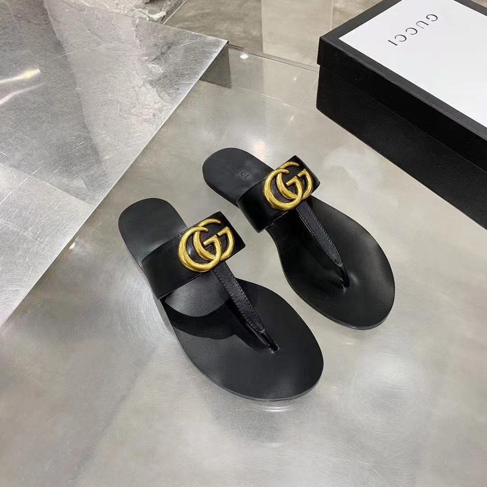 G*u*i marmont gg t-strap sandal black