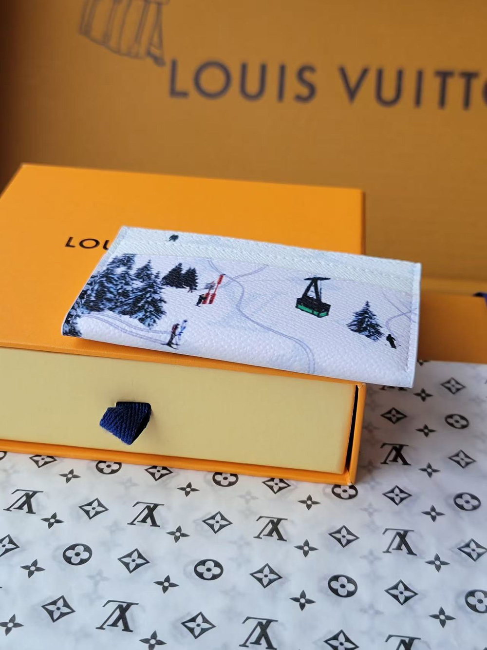 l0*is V*t0n double card holder m14862 10*7*1.5cm