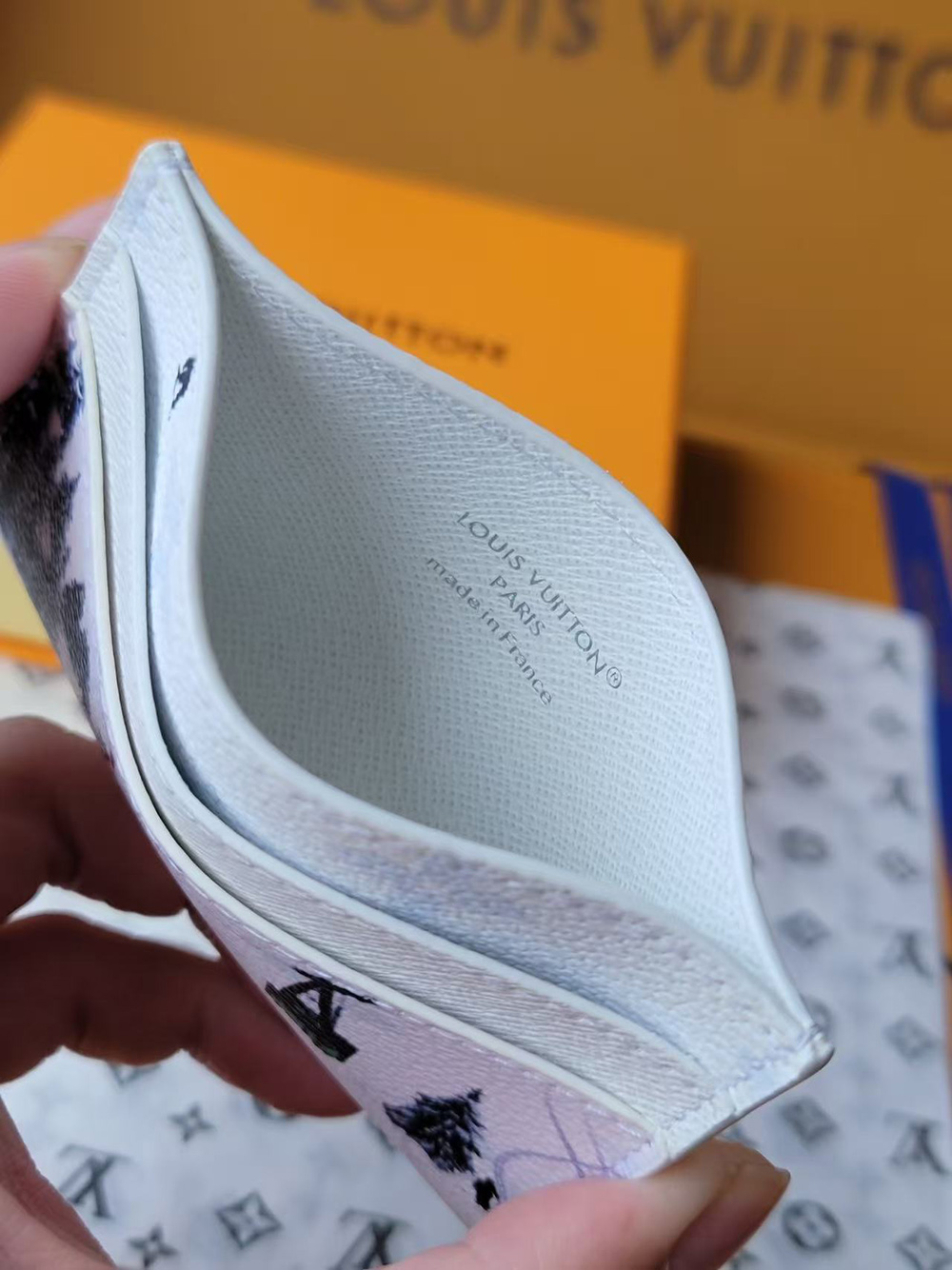 l0*is V*t0n double card holder m14862 10*7*1.5cm