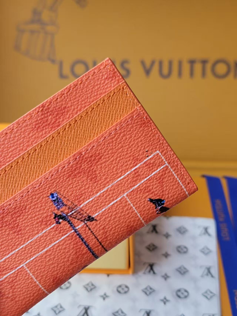 l0*is V*t0n double card holder m14862 10*7*1.5cm