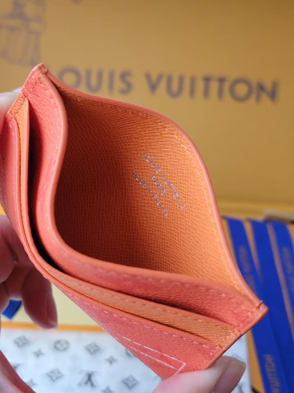 l0*is V*t0n double card holder m14862 10*7*1.5cm