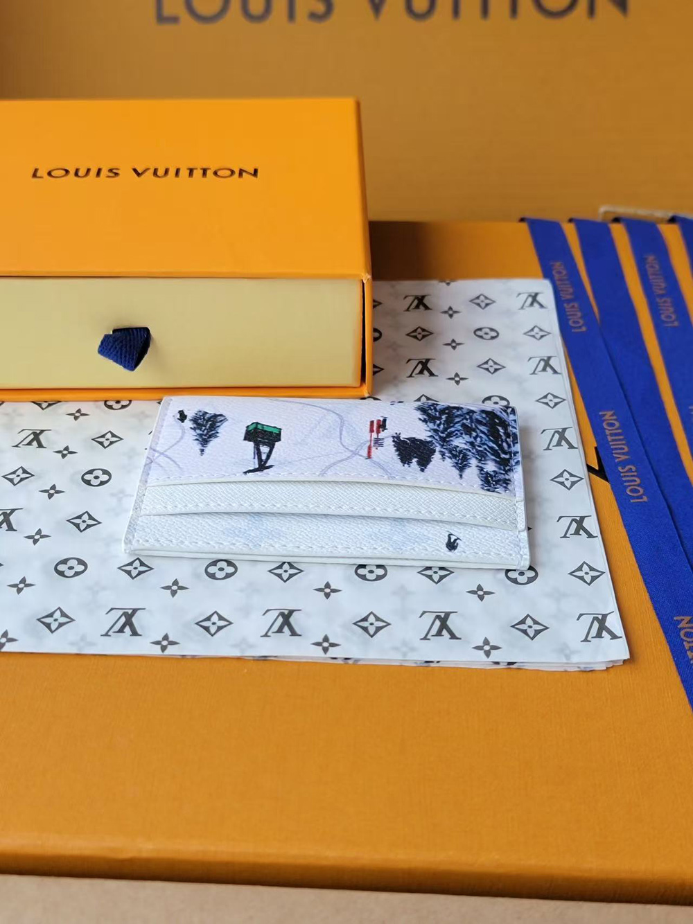 l0*is V*t0n double card holder m14862 10*7*1.5cm