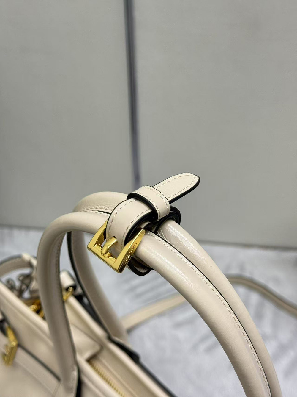 Pra*a bonnie large leather handbag 1ba433 38*30*12cm