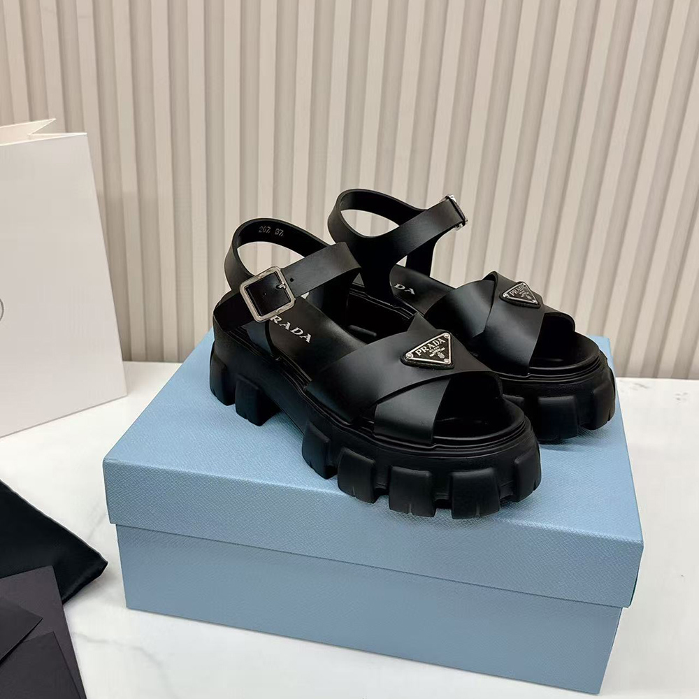 Pra*a monolith rubber sandals