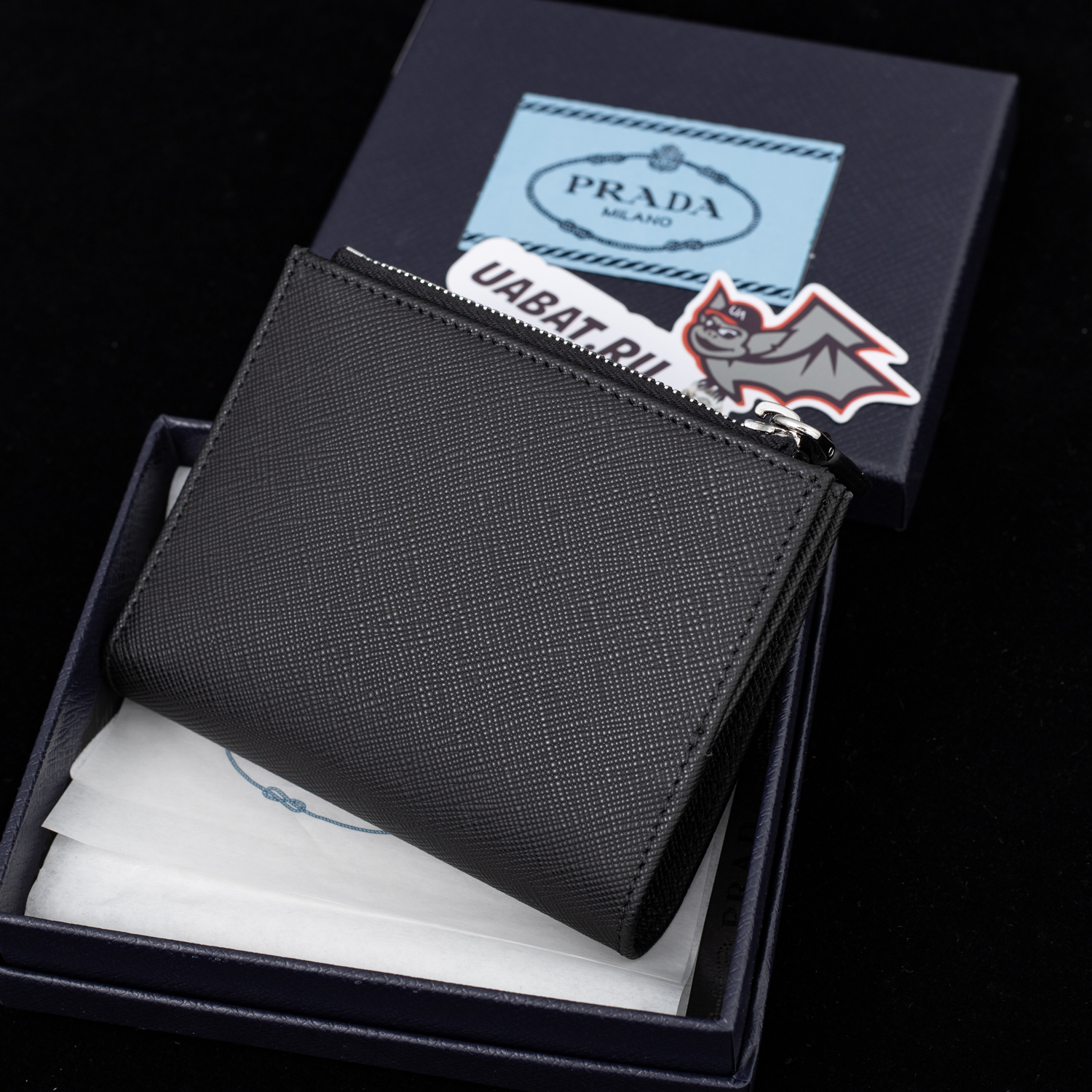 Pra*a wallets 1mv021 11.2*8.5cm