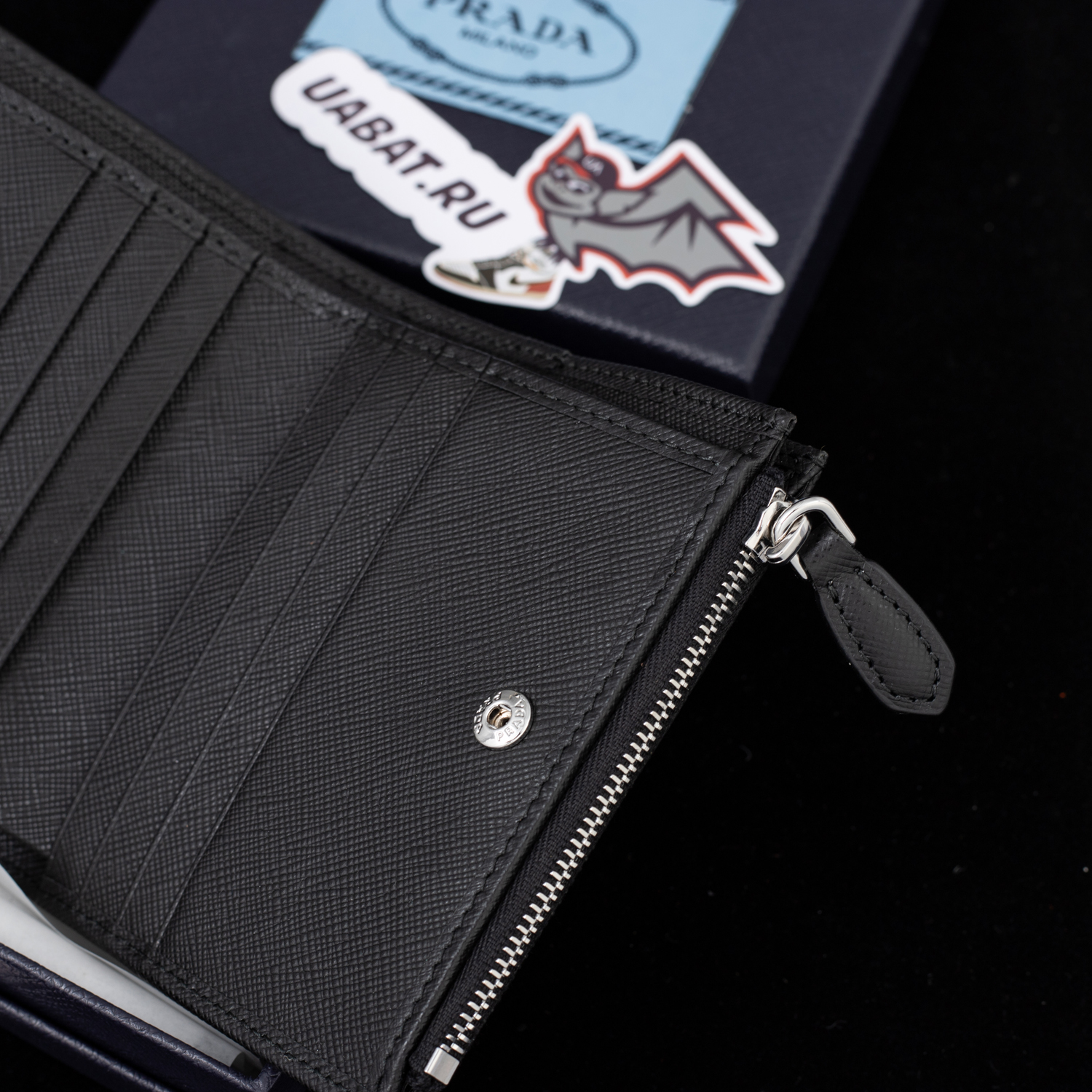 Pra*a wallets 1mv021 11.2*8.5cm