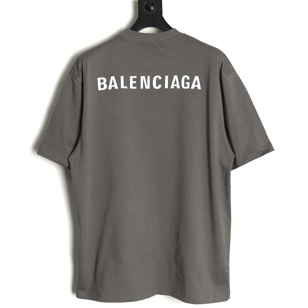 Ba*len*cia*ga logo reflective short sleeve t-shirt