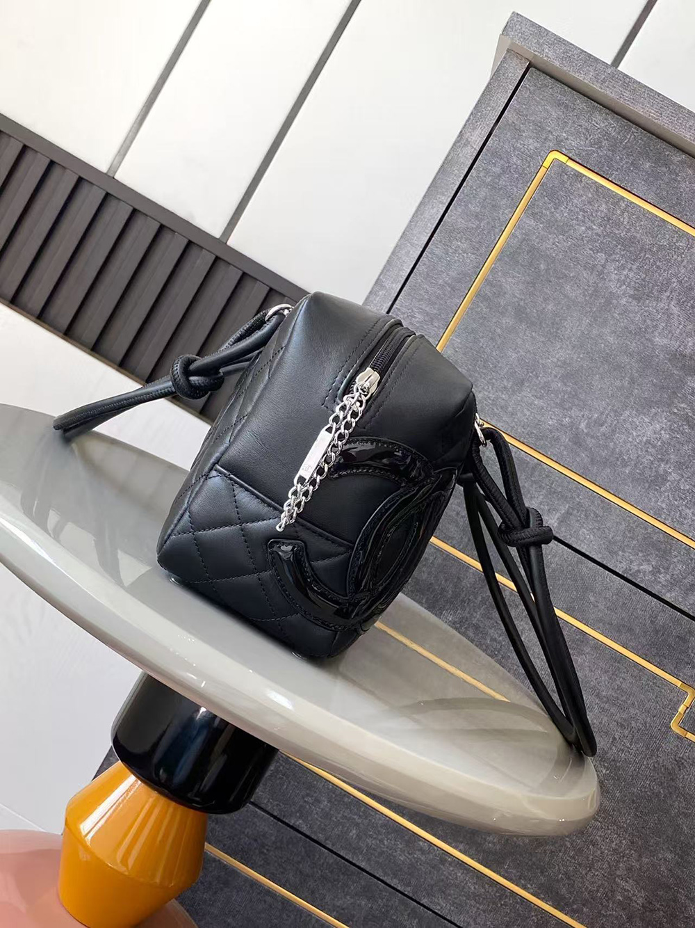 Ch*el cambon line bowling shoulder bags a25171 27*15*10cm