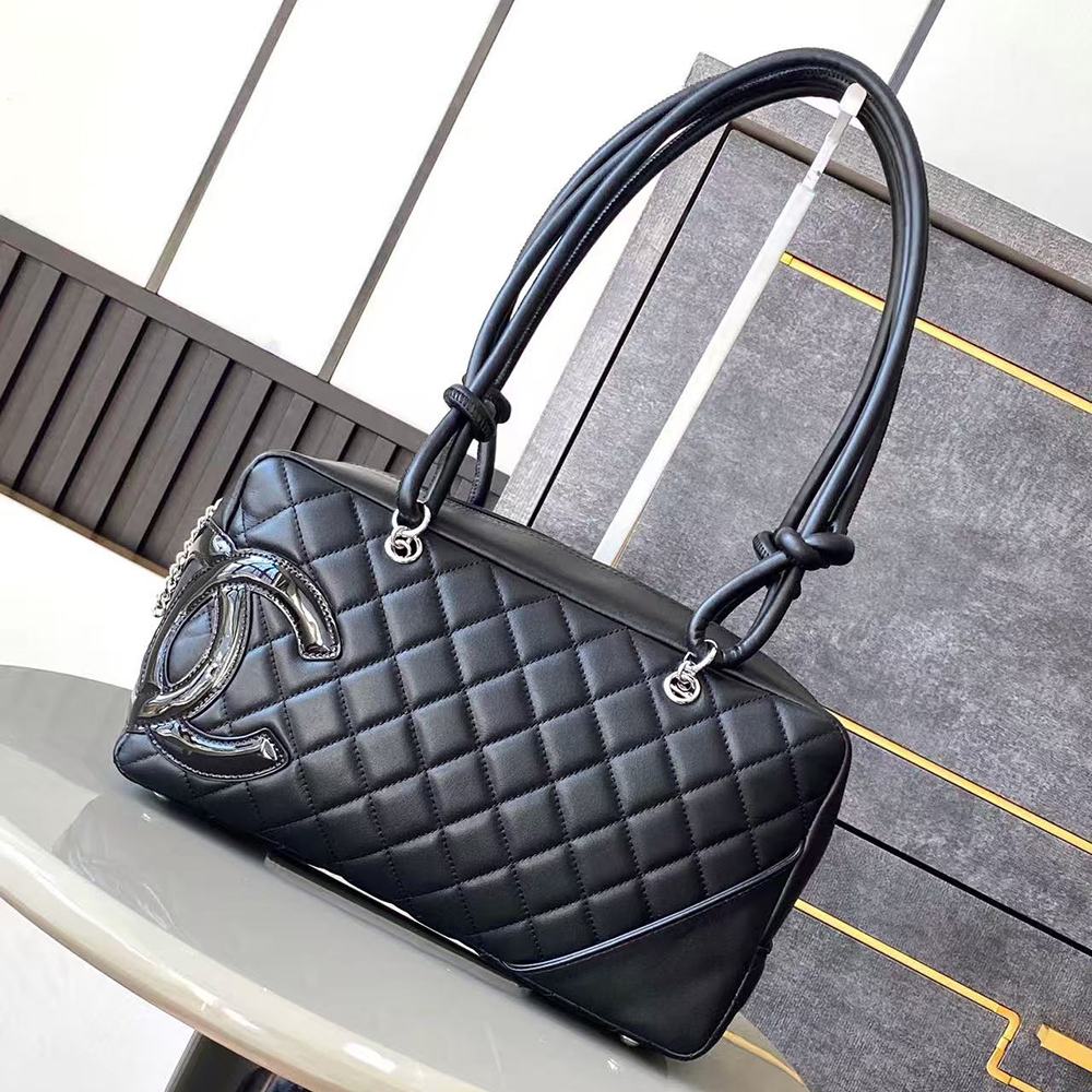 Ch*el cambon line bowling shoulder bags a25171 27*15*10cm