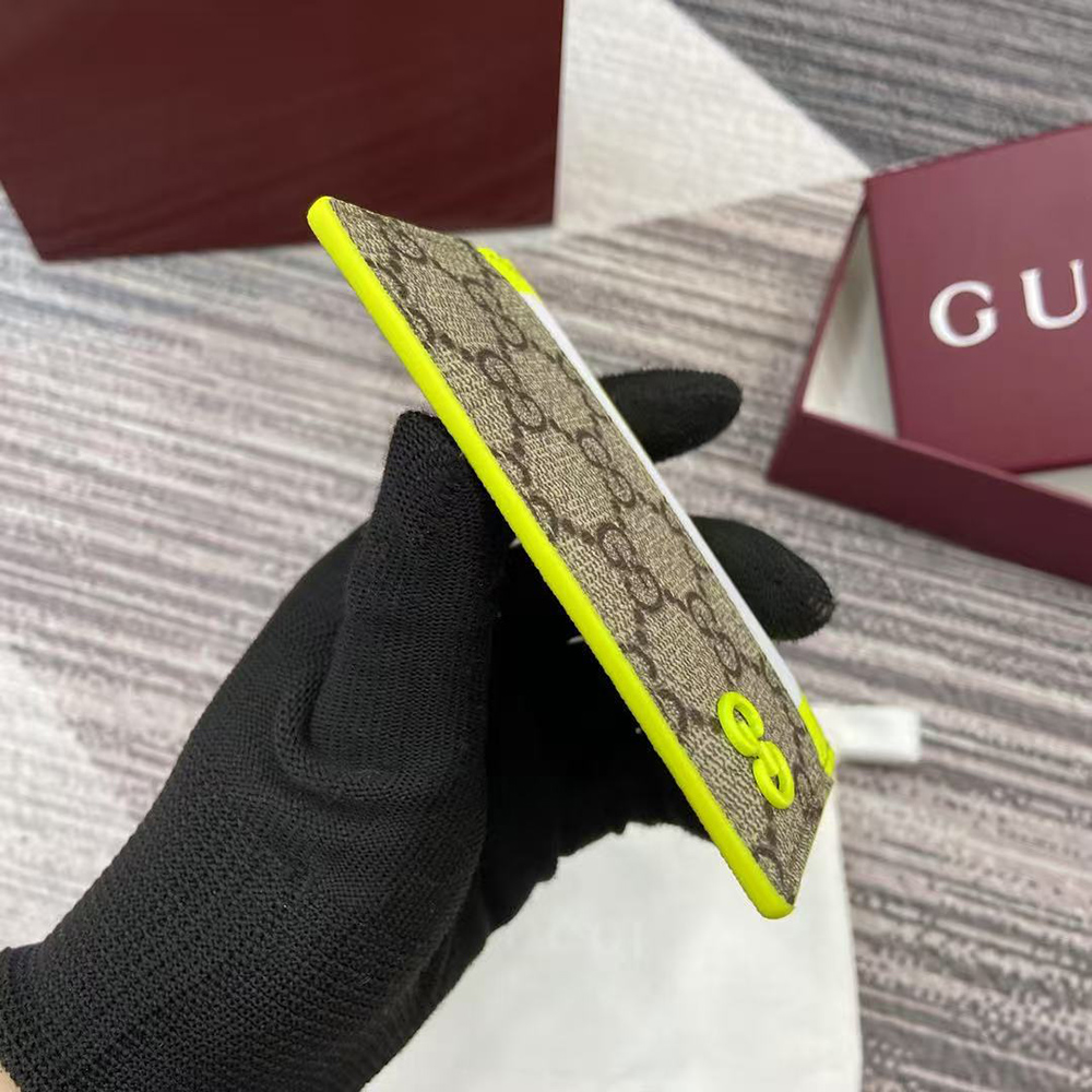 G*u*i bi-color gg card case 768248 11*7cm