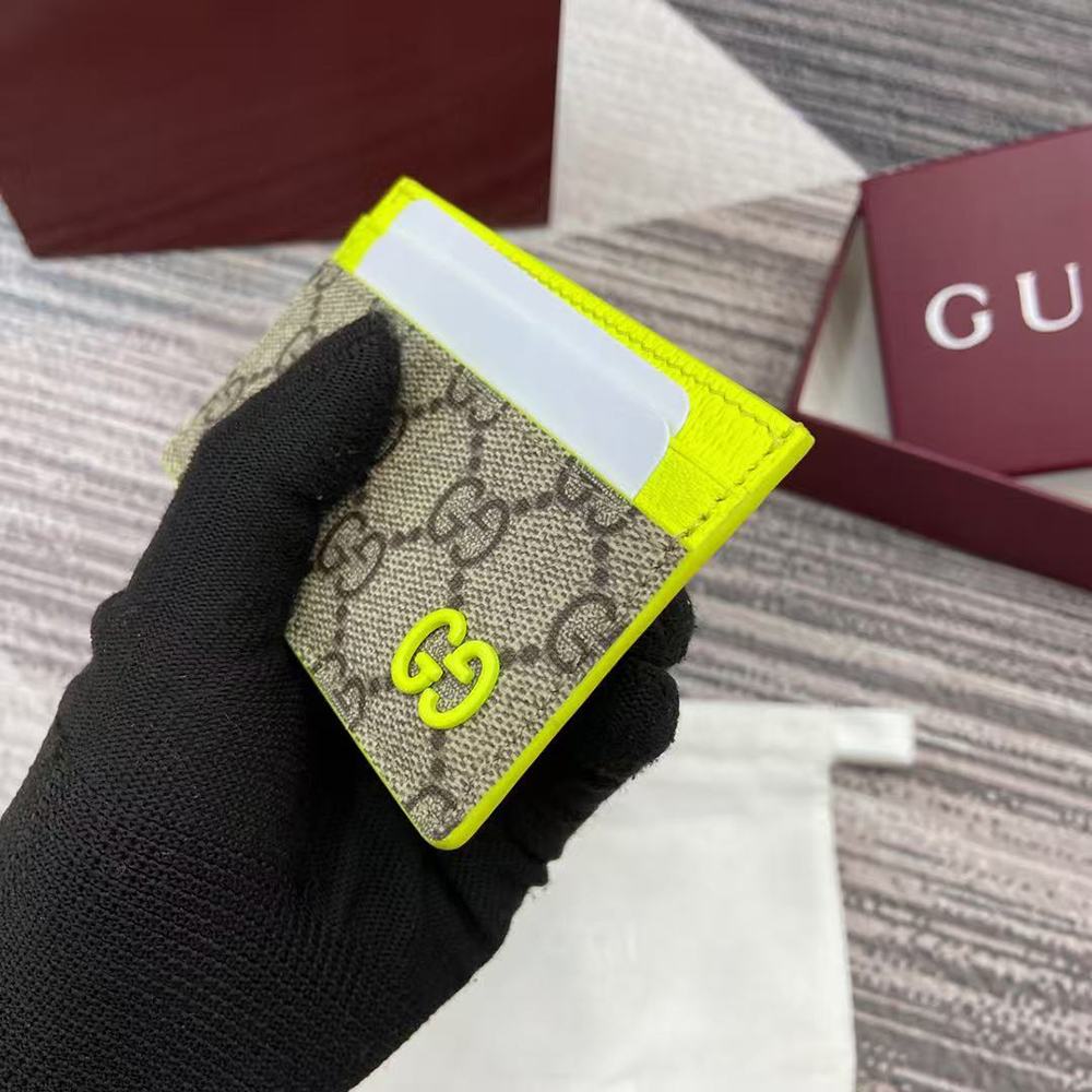 G*u*i bi-color gg card case 768248 11*7cm