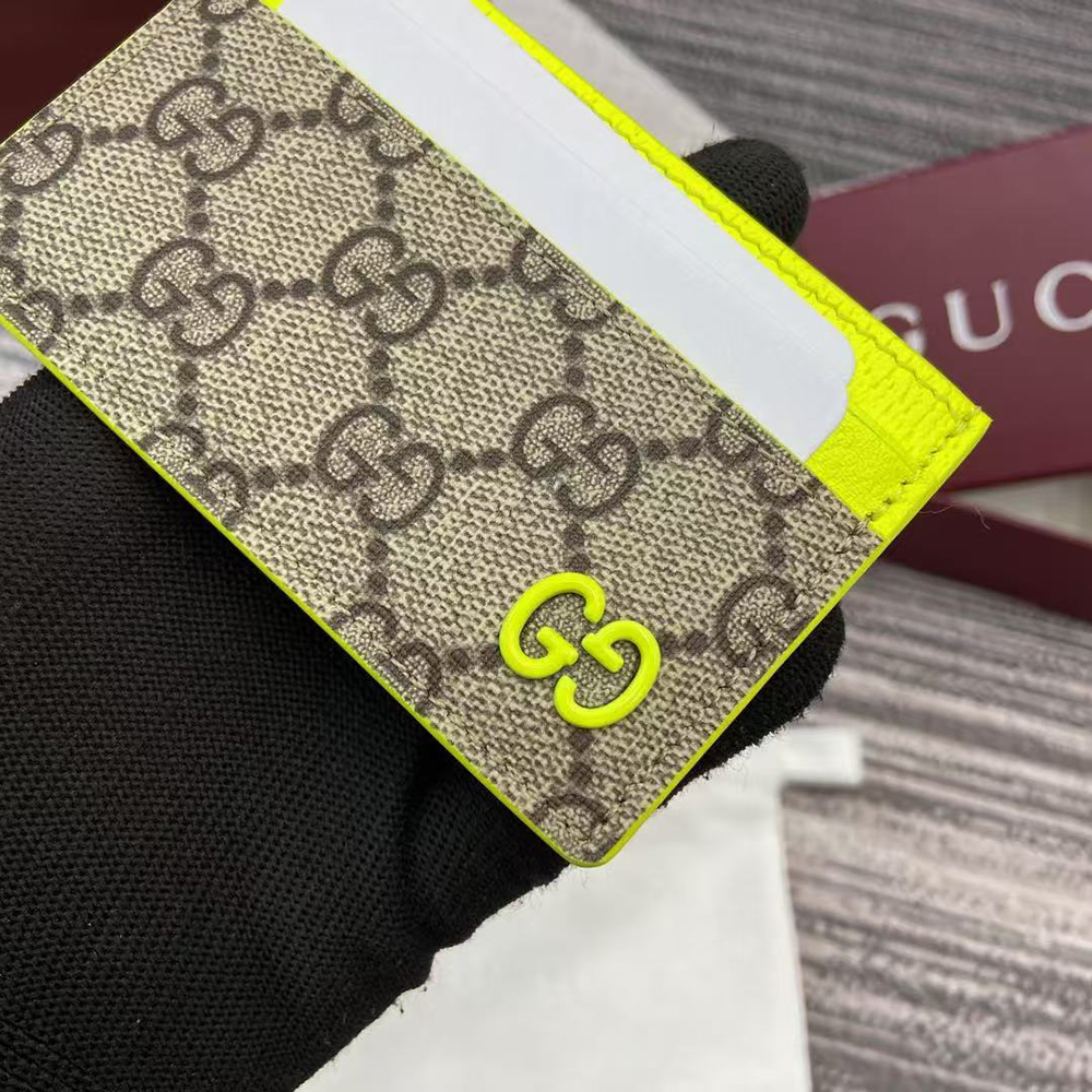 G*u*i bi-color gg card case 768248 11*7cm