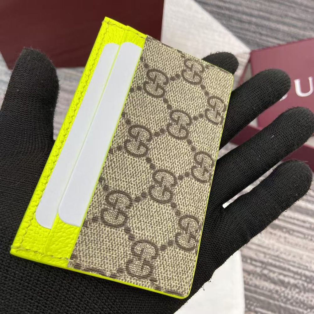 G*u*i bi-color gg card case 768248 11*7cm