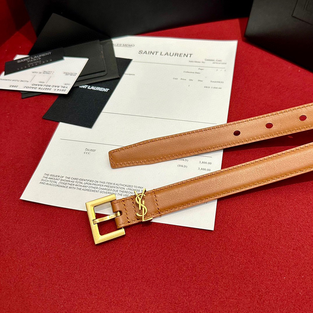 Sa**t Lau*nt cassandre thin belts 554465 20mm