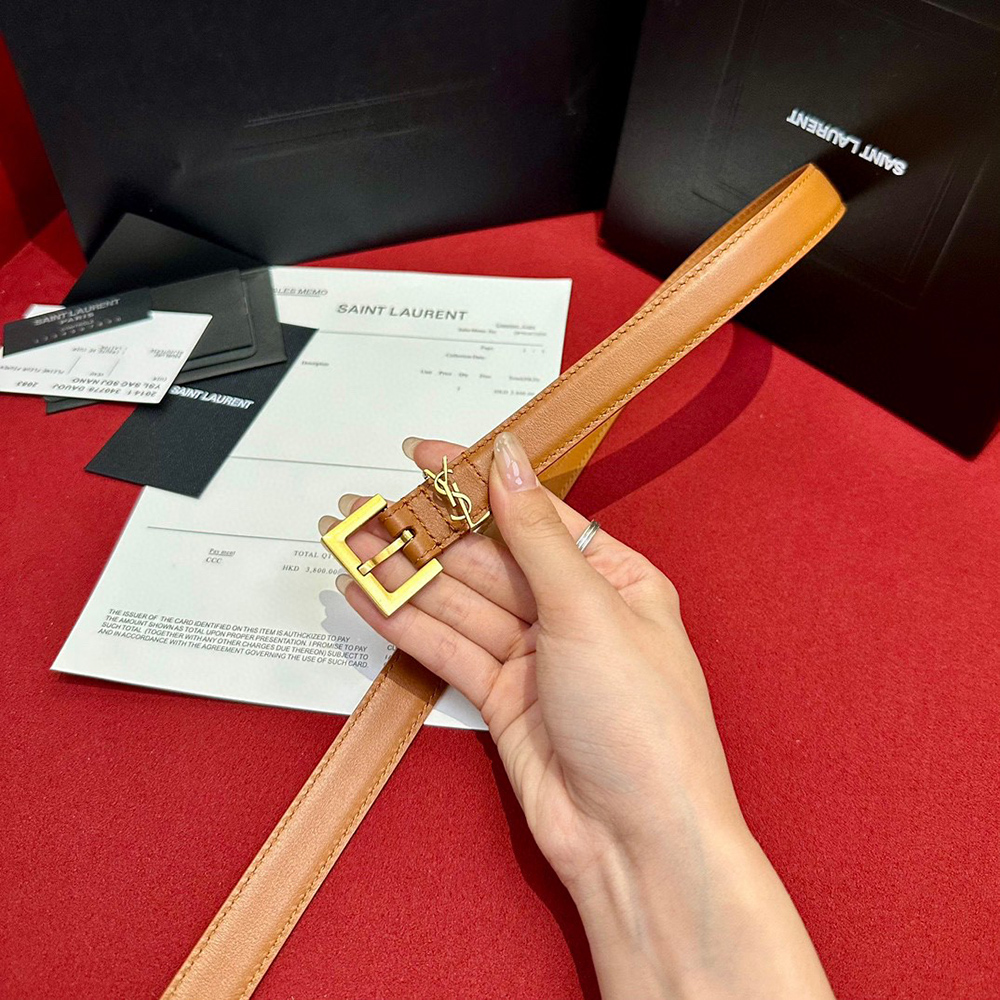 Sa**t Lau*nt cassandre thin belts 554465 20mm