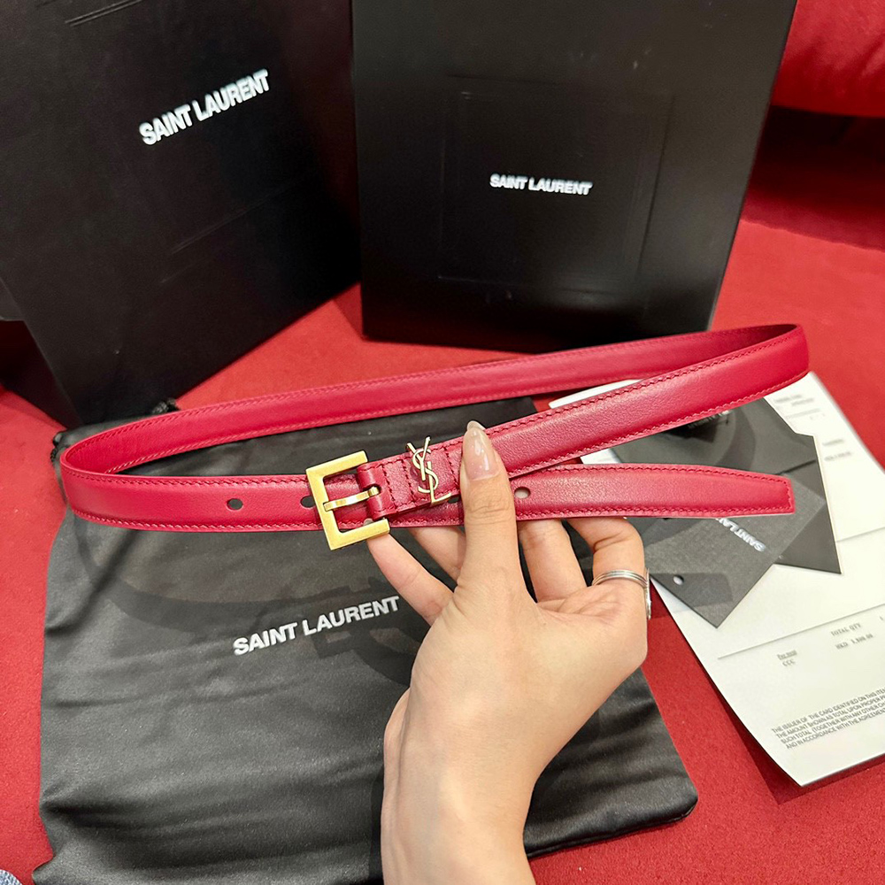 Sa**t Lau*nt cassandre thin belts 554465 20mm