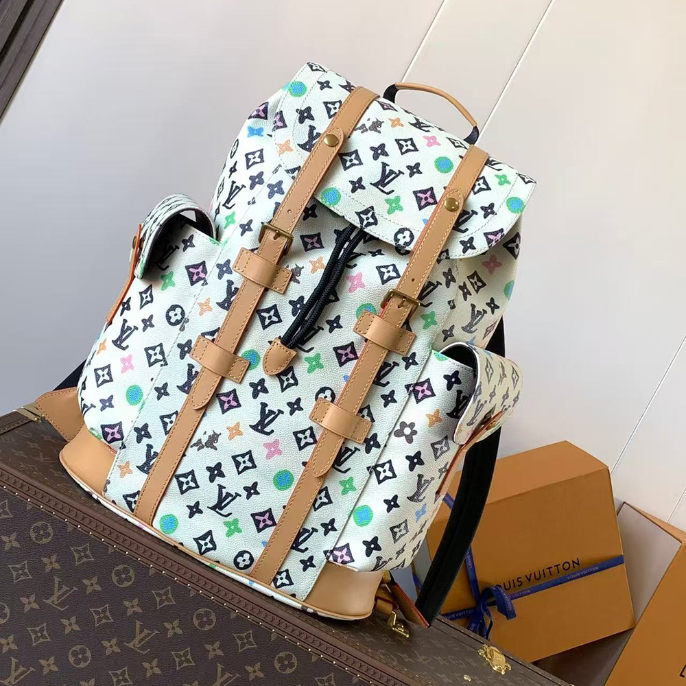 l0*is V*t0n christopher mm vanilla bags m25240 44*38*12.5cm