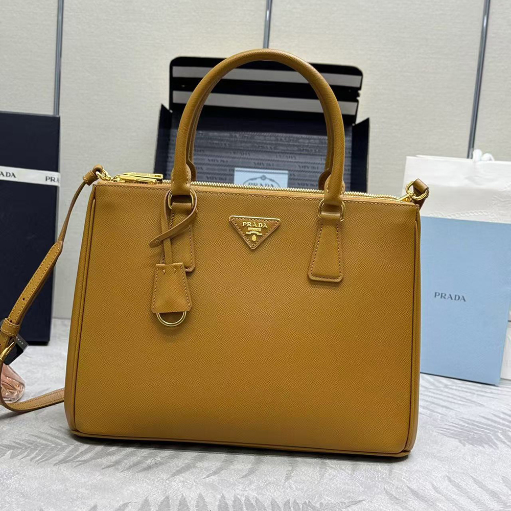 Pra*a galleria saffiano leather bags 1ba274 32*24*14cm