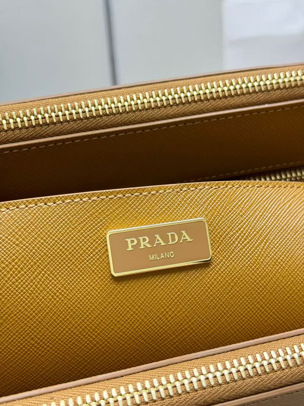 Pra*a galleria saffiano leather bags 1ba274 32*24*14cm