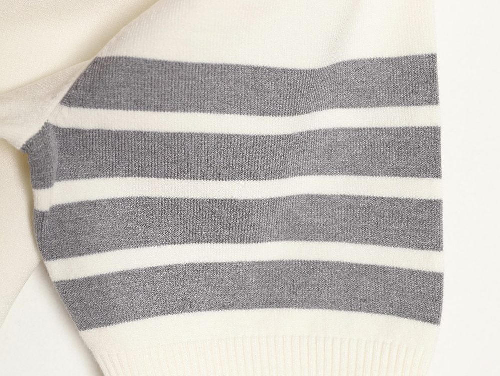 Thom Browne Knitted Four-Bar Polo Short Sleeve T-Shirt