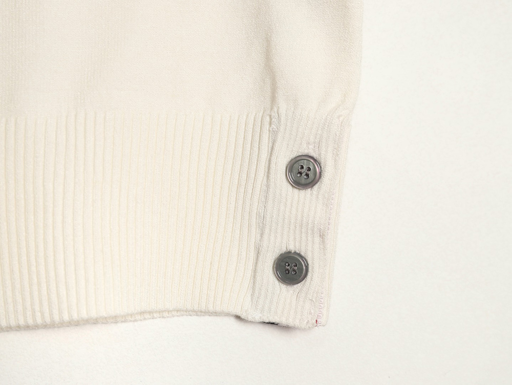 Thom Browne Knitted Four-Bar Polo Short Sleeve T-Shirt