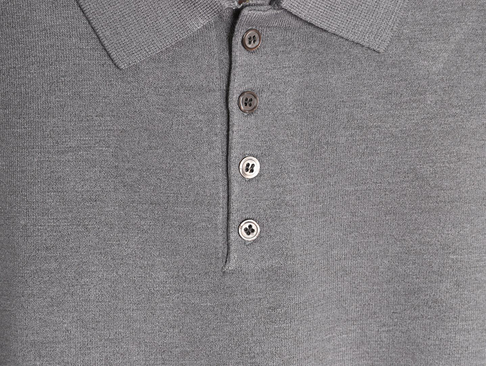 Thom Browne Knitted Four-Bar Polo Short Sleeve T-Shirt TSK1