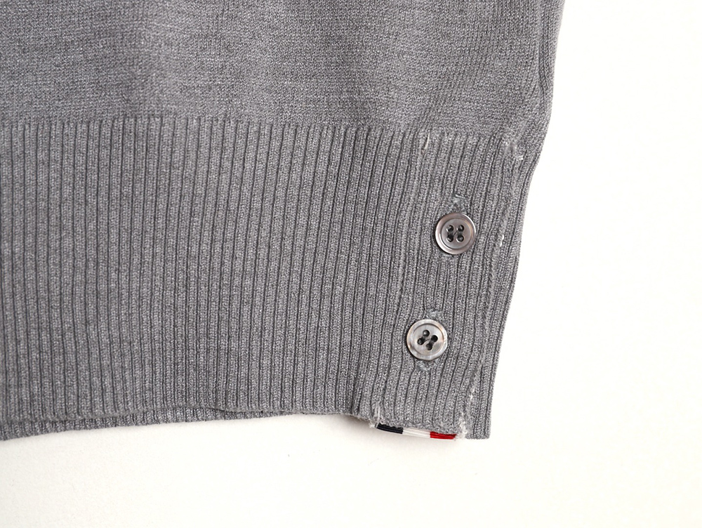 Thom Browne Knitted Four-Bar Polo Short Sleeve T-Shirt TSK1