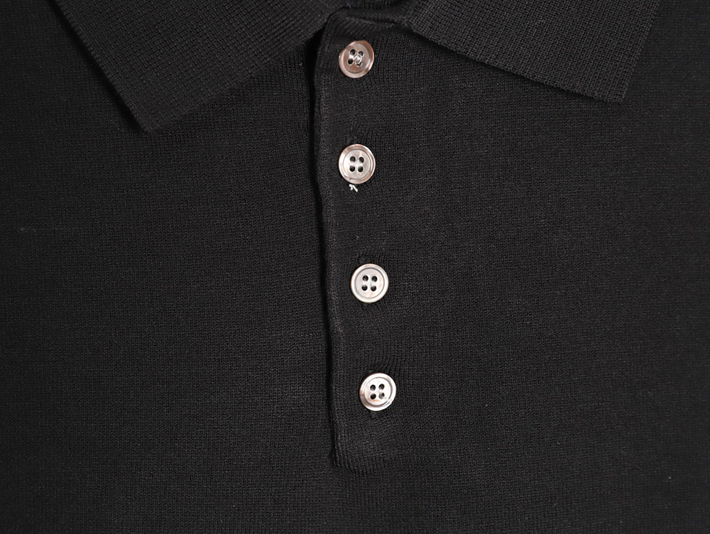 Thom Browne Knitted Four-Bar Polo Short Sleeve T-Shirt TSK2