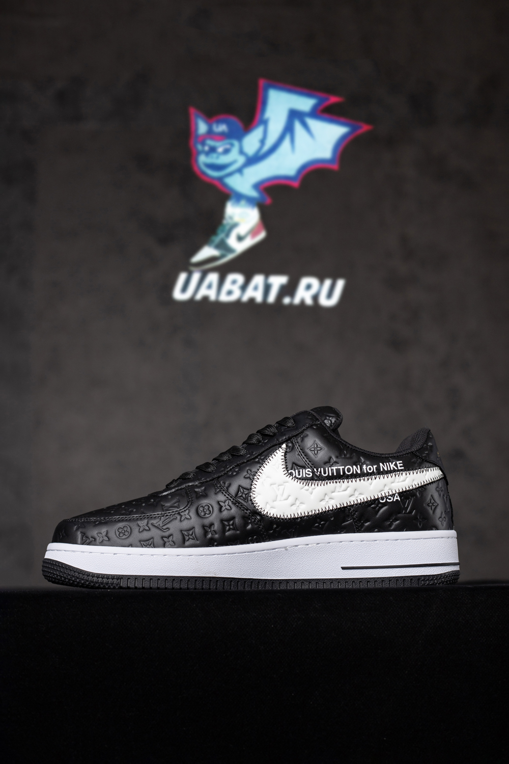 l0*is V*t0n x nike air force 1 low “black”