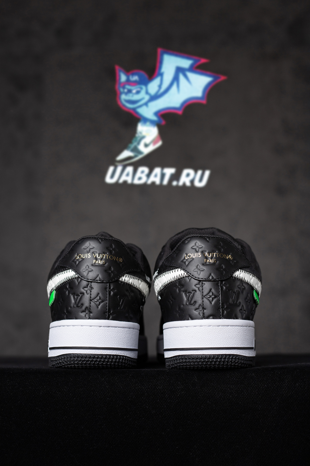 l0*is V*t0n x nike air force 1 low “black”