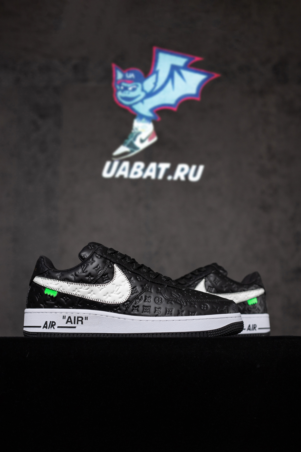 l0*is V*t0n x nike air force 1 low “black”