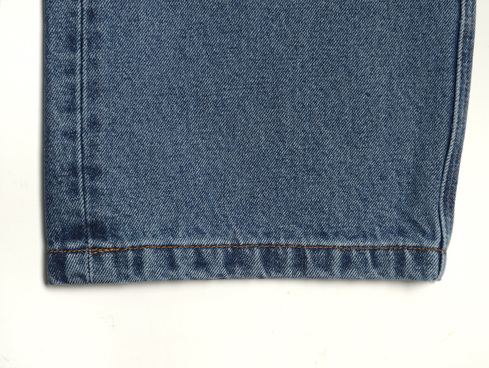 L0ew* anagram denim embroidered jeans