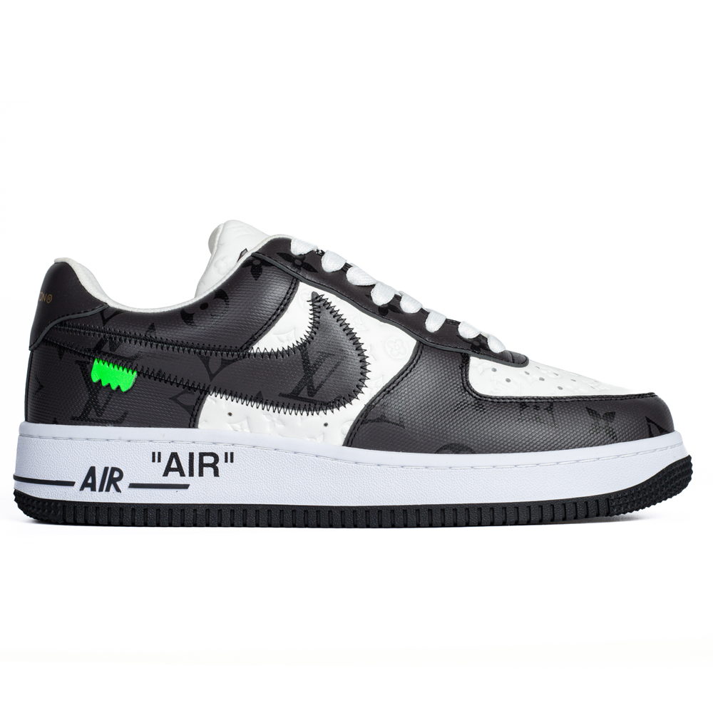 l0*is V*t0n & nike air force 1 virgil abloh ''black white''
