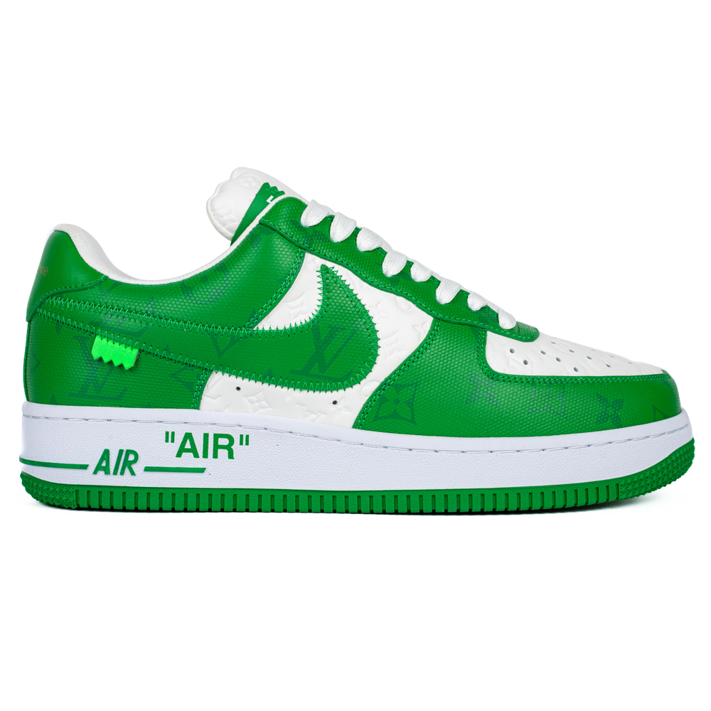 l0*is V*t0n & nike air force 1 virgil abloh ''green white''