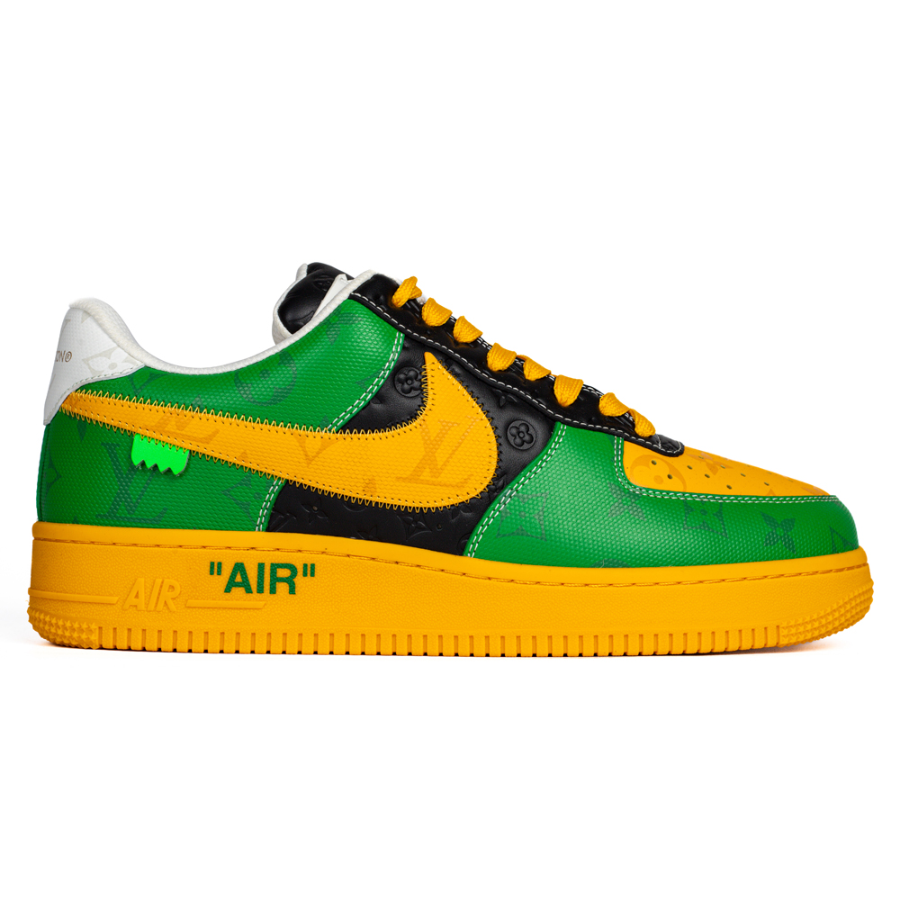 l0*is V*t0n & nike air force 1 virgil abloh ''yellow green ''