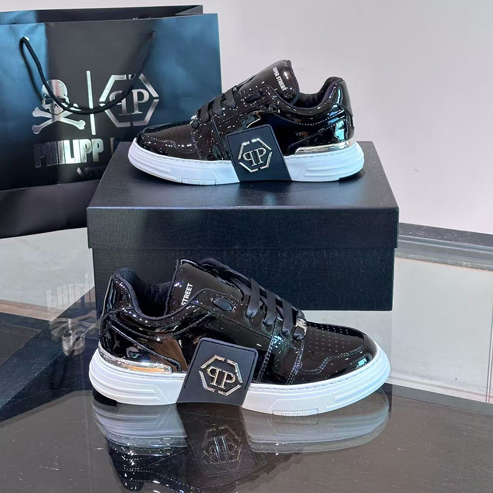 philipp plein S*per street lo-top sneakers hexagon