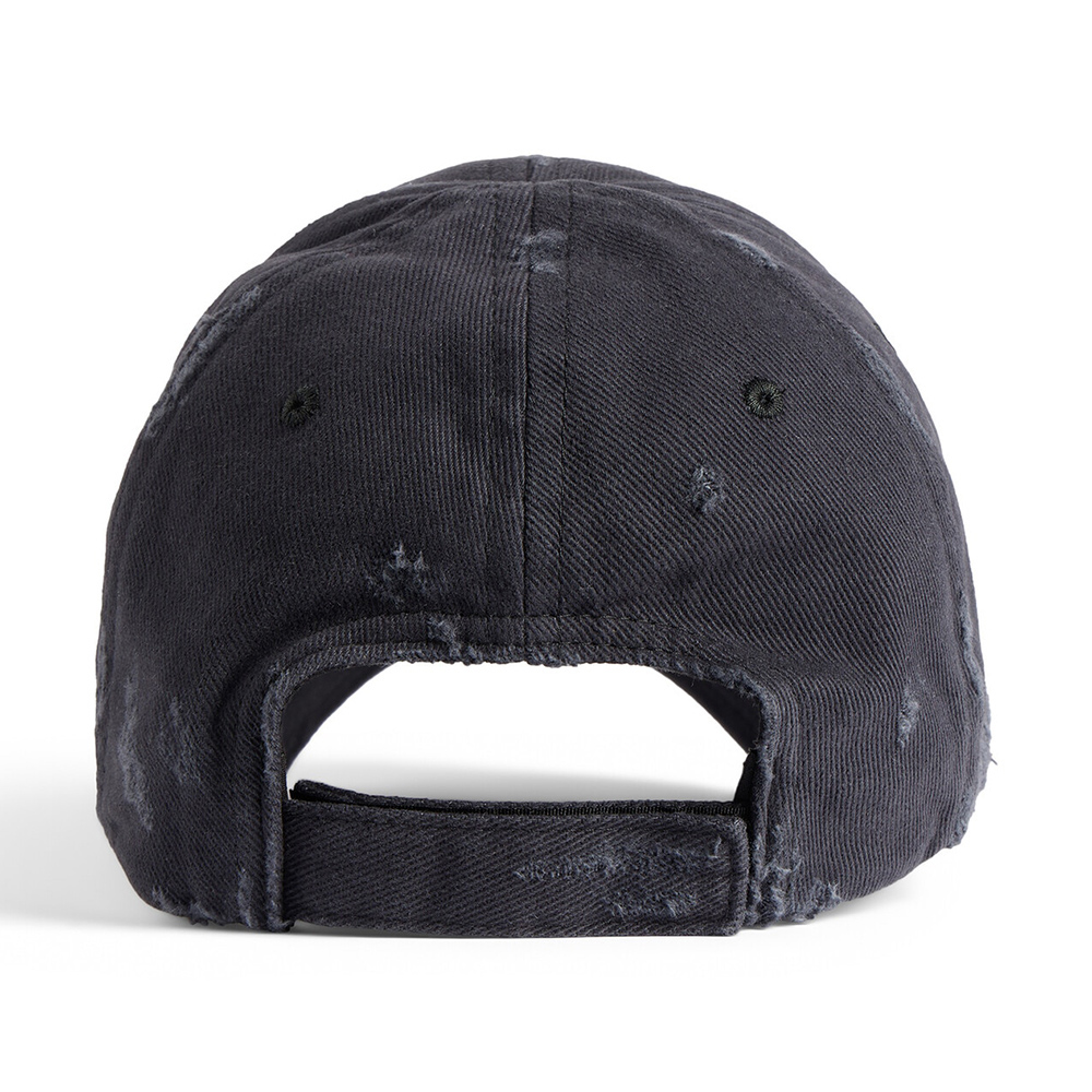 Ba*len*cia*ga laurel classic cap in faded black/red b21041