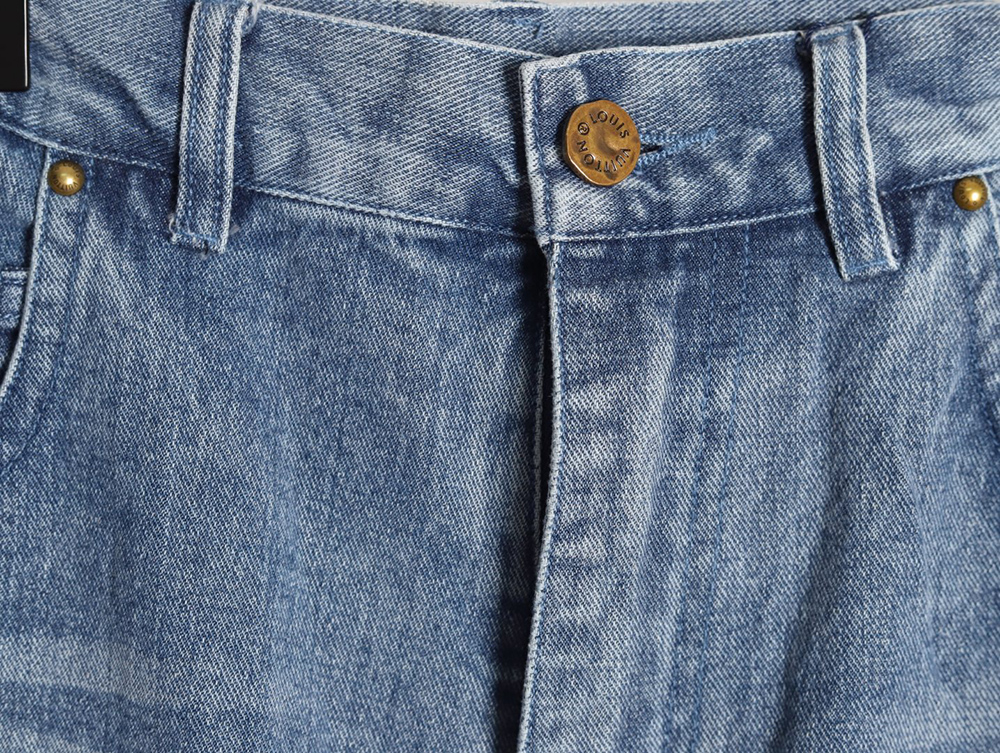 l0*is V*t0n embossed monogram cargo jeans