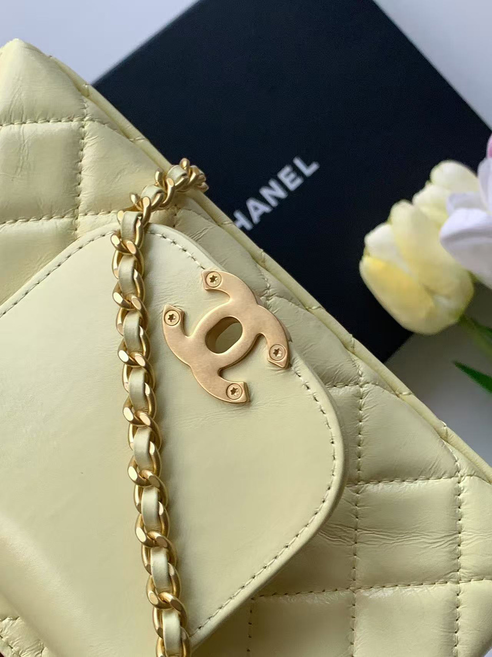 Ch*el kelly bags as4416 19*13*7cm