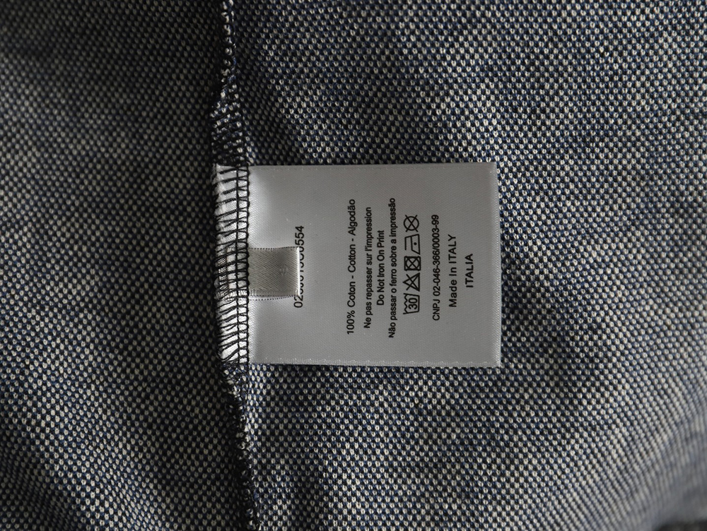 D*or monogram full print jacquard long sleeve shirt