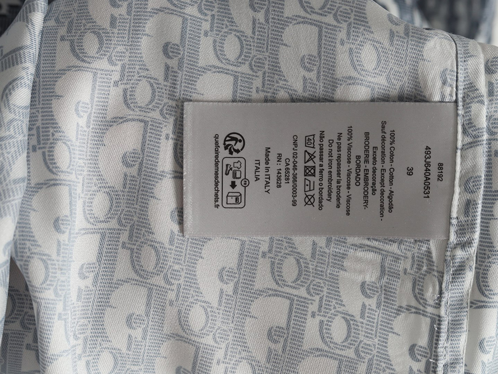 D*or monogram print shirt