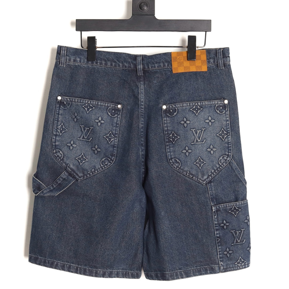 l0*is V*t0n embossed monogram cargo jeans tsk1