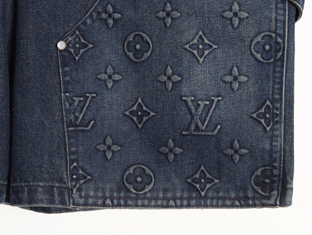 l0*is V*t0n embossed monogram cargo jeans tsk1
