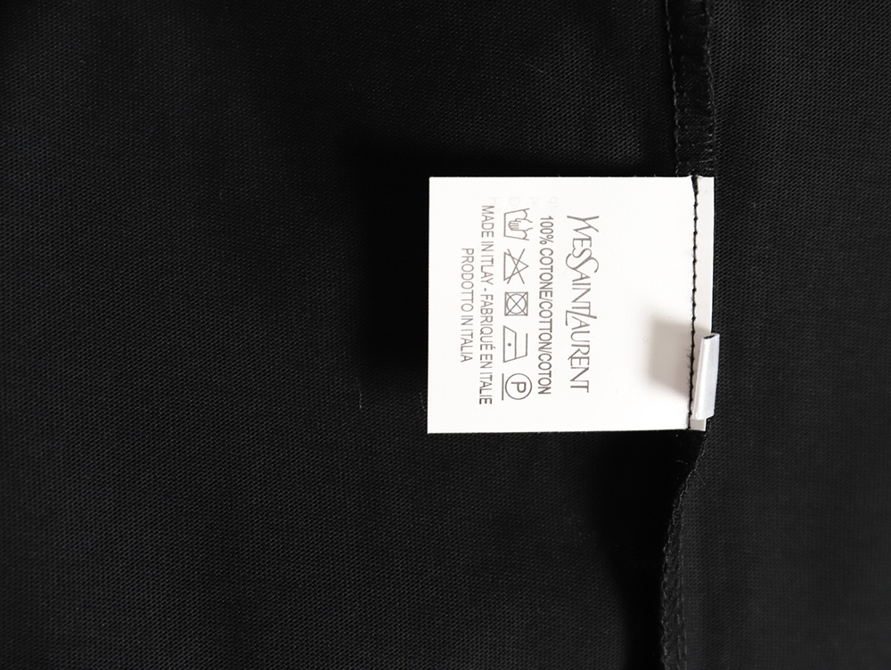 yves Sa**t Lau*nt graffiti print short-sleeved t-shirt