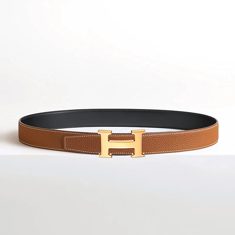 H**mes h belt buckle & reversible leather strap h064544c