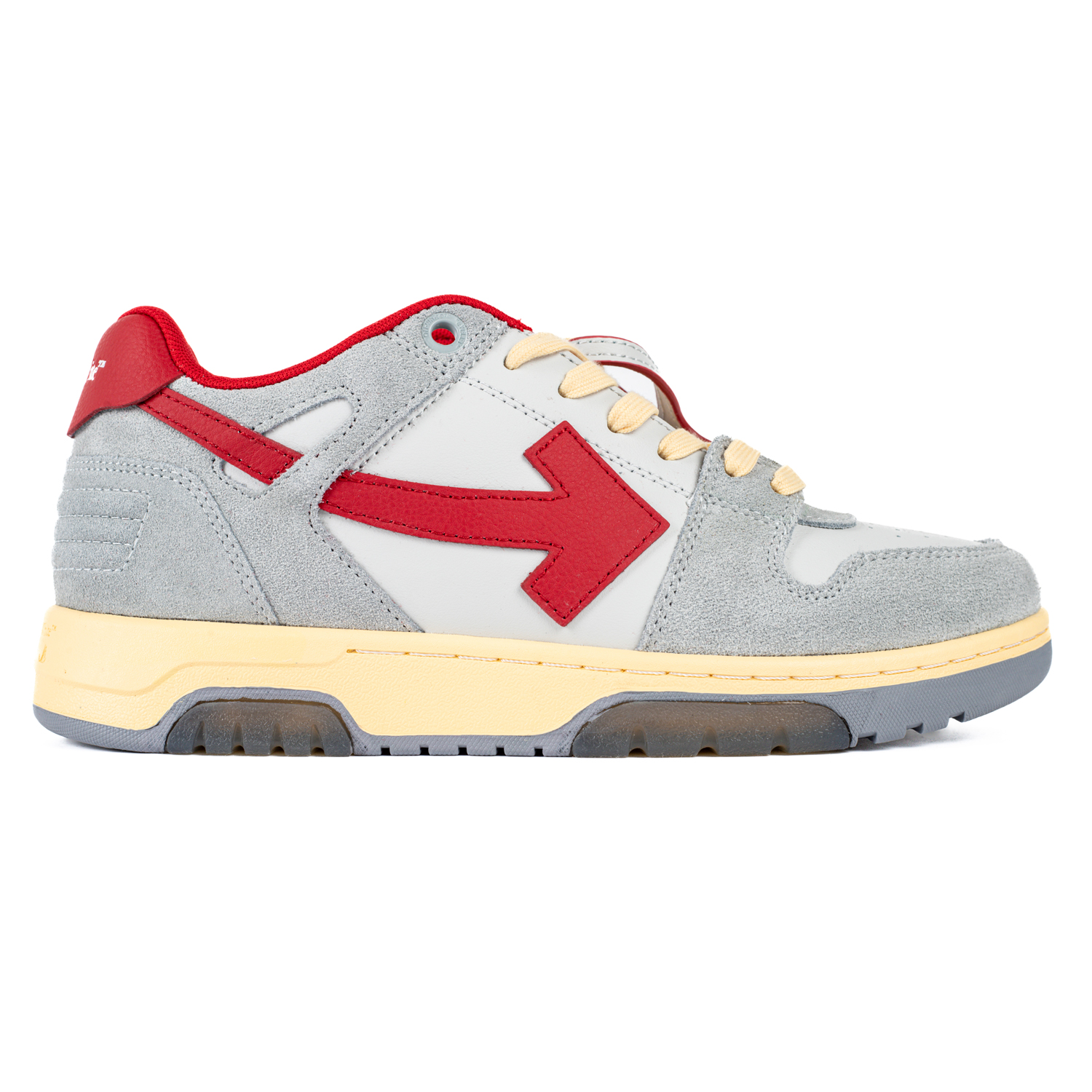 Off-White Out of Office Low ''Light Grey Red''